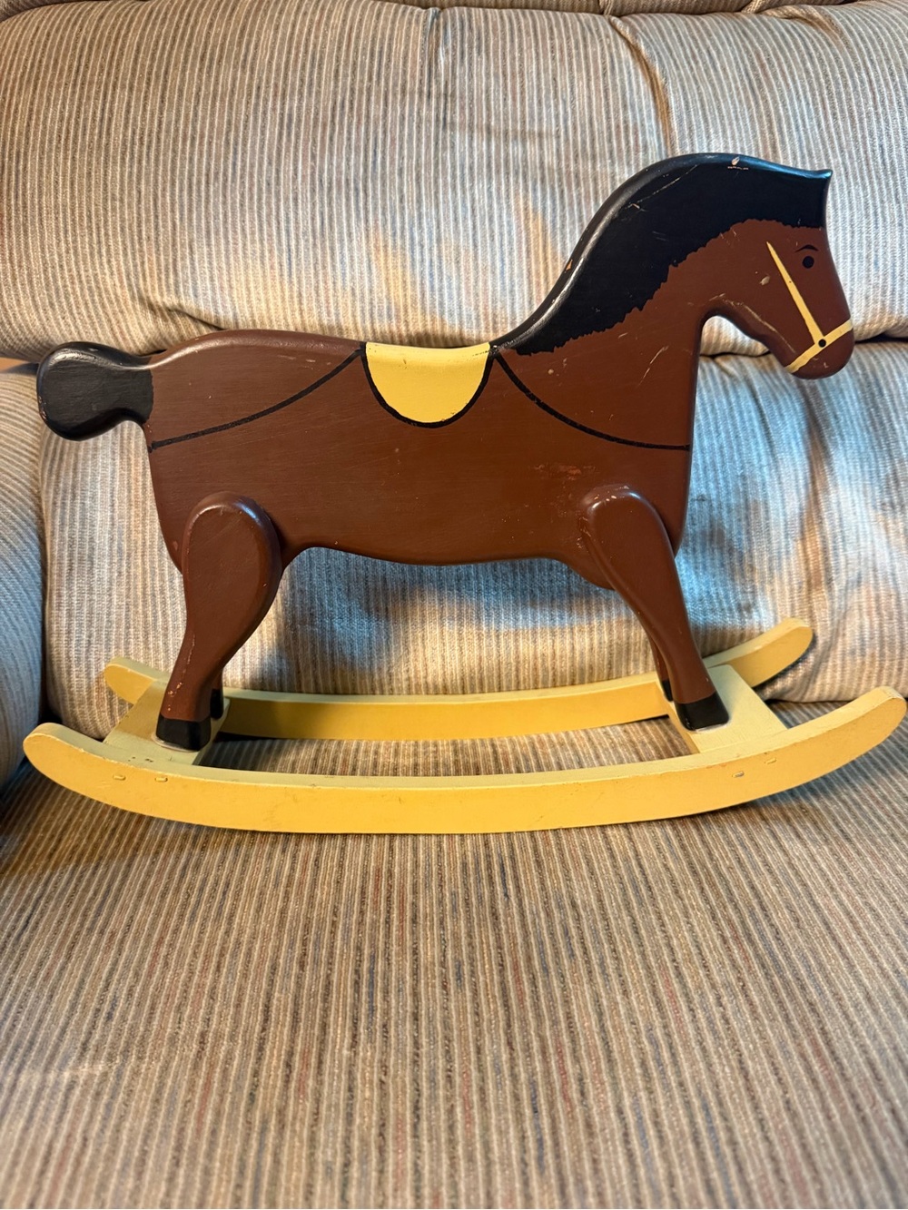 Charming Hand Painted Vintage Rocking Horse